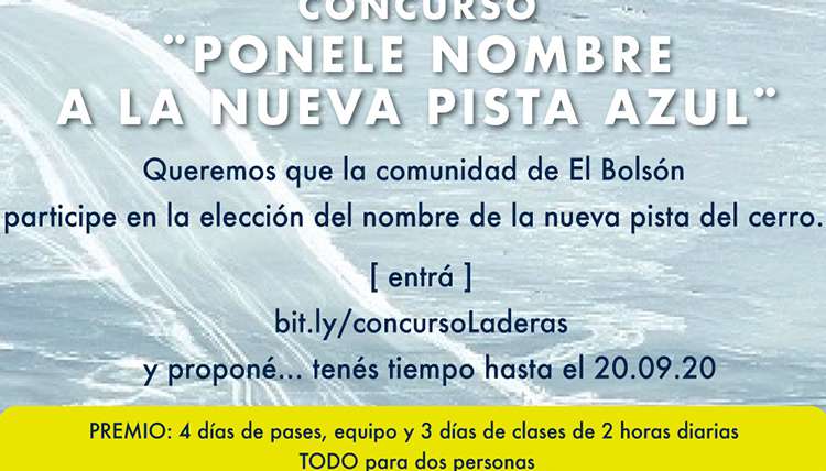 CONCURSO ¨PONELE NOMBRE A LA NUEVA PISTA AZUL!