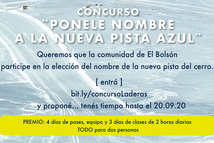 CONCURSO ¨PONELE NOMBRE A LA NUEVA PISTA AZUL!