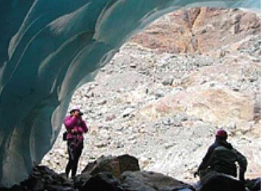 Visita al refugio Hielo Azul